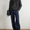 Anagram Logo-Appliquéd Denim Jacket - OU Anagram Logo-Appliquéd Denim Jacket - OU