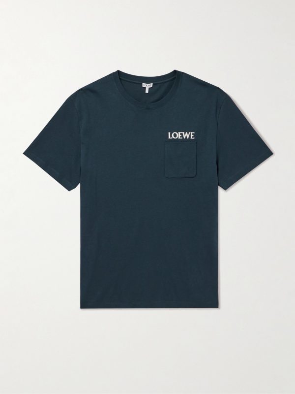 Logo-Embroidered Cotton-Jersey T-Shirt Logo-Embroidered Cotton-Jersey T-Shirt