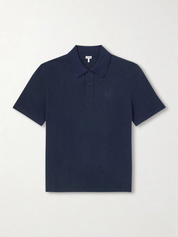 Slim-Fit Logo-Embroidered Cotton-Piqué Polo Shirt