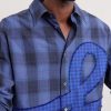 Logo-Appliquéd Checked Cotton Shirt - E1