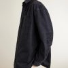 Anagram Logo-Embroidered Denim Overshirt - CU