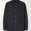 Anagram Logo-Embroidered Denim Overshirt