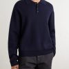 Wool-Blend Polo Sweater - FR