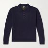 Wool-Blend Polo Sweater