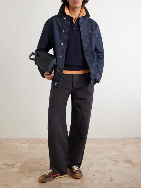 Wool-Blend Polo Sweater - OU