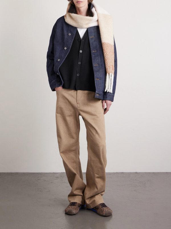Anagram-Jacquard Wool-Blend Cardigan - OU Anagram-Jacquard Wool-Blend Cardigan - OU