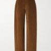 Straight-Leg Cotton-Corduroy Trousers