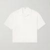 Camp-Collar Logo-Embroidered Cotton-Twill Shirt Camp-Collar Logo-Embroidered Cotton-Twill Shirt