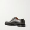 Campo Cracked-Leather Derby Shoes - BK Campo Cracked-Leather Derby Shoes - BK
