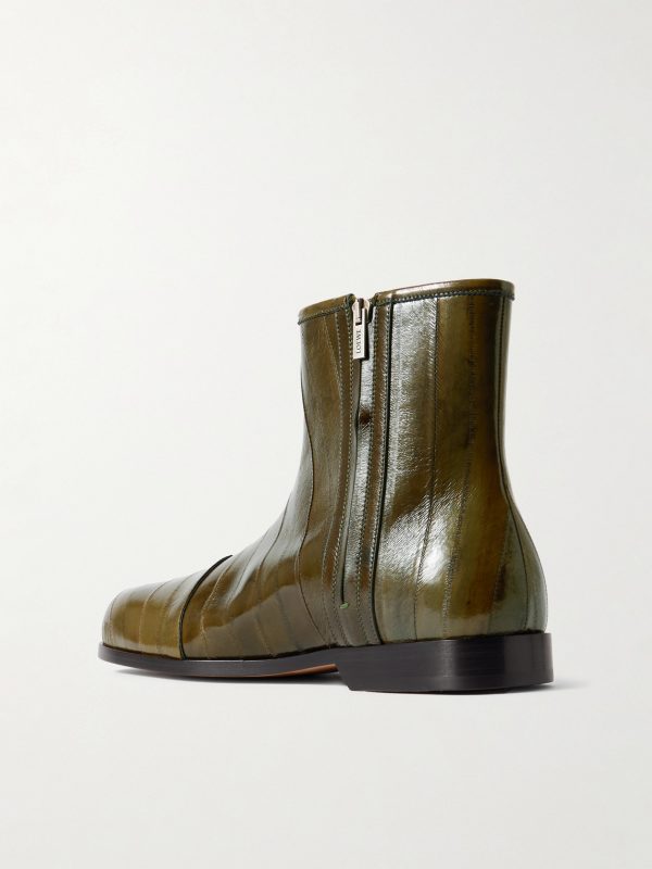 Bobine Panelled Eel Boots - BK Bobine Panelled Eel Boots - BK