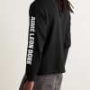 Logo-Print Waffle-Knit Cotton T-Shirt - BK