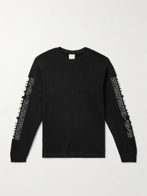 Logo-Print Waffle-Knit Cotton T-Shirt Logo-Print Waffle-Knit Cotton T-Shirt