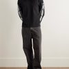 Logo-Print Waffle-Knit Cotton T-Shirt - OU