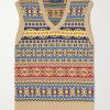 Fair Isle Cotton and Linen-Blend Intarsia Vest Fair Isle Cotton and Linen-Blend Intarsia Vest
