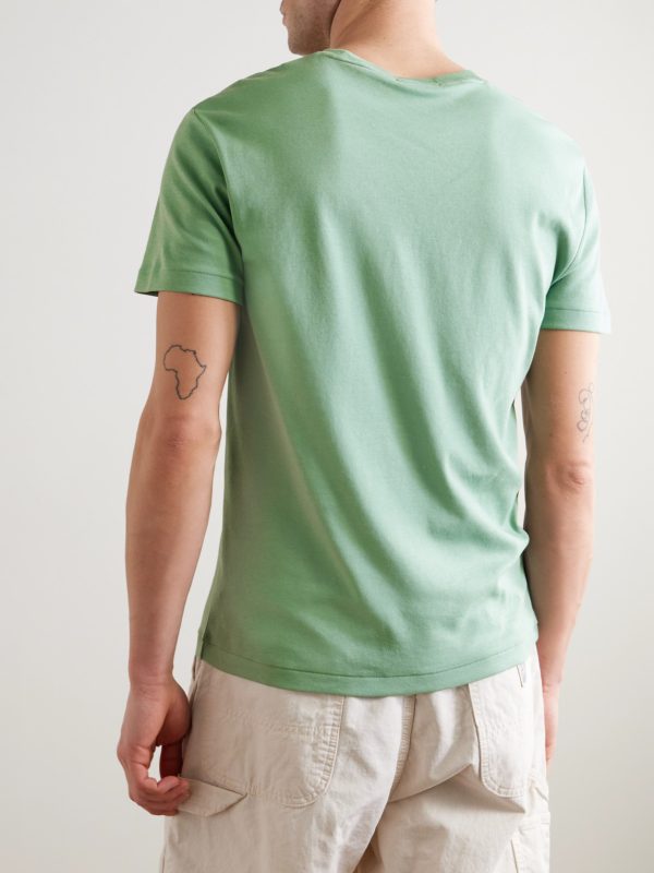 Logo-Embroidered Cotton-Jersey T-Shirt - BK Logo-Embroidered Cotton-Jersey T-Shirt - BK
