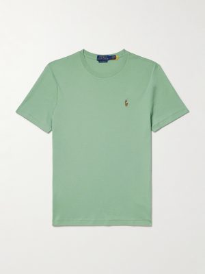 Logo-Embroidered Cotton-Jersey T-Shirt Logo-Embroidered Cotton-Jersey T-Shirt