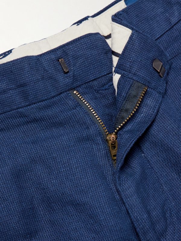 Straight-Leg Linen and Cotton-Blend Trousers - CU Straight-Leg Linen and Cotton-Blend Trousers - CU
