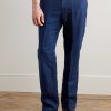 Straight-Leg Linen and Cotton-Blend Trousers - FR Straight-Leg Linen and Cotton-Blend Trousers - FR
