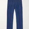 Straight-Leg Linen and Cotton-Blend Trousers Straight-Leg Linen and Cotton-Blend Trousers