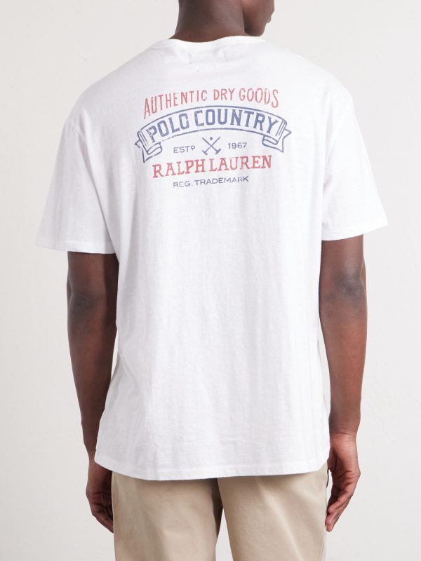 Polo Country Logo-Print Cotton T-Shirt - BK Polo Country Logo-Print Cotton T-Shirt - BK