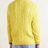 Logo-Embroidered Cable-Knit Cotton Sweater - BK