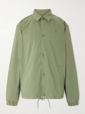 Logo-Embroidered Cotton-Blend Seersucker Blouson Jacket Logo-Embroidered Cotton-Blend Seersucker Blouson Jacket
