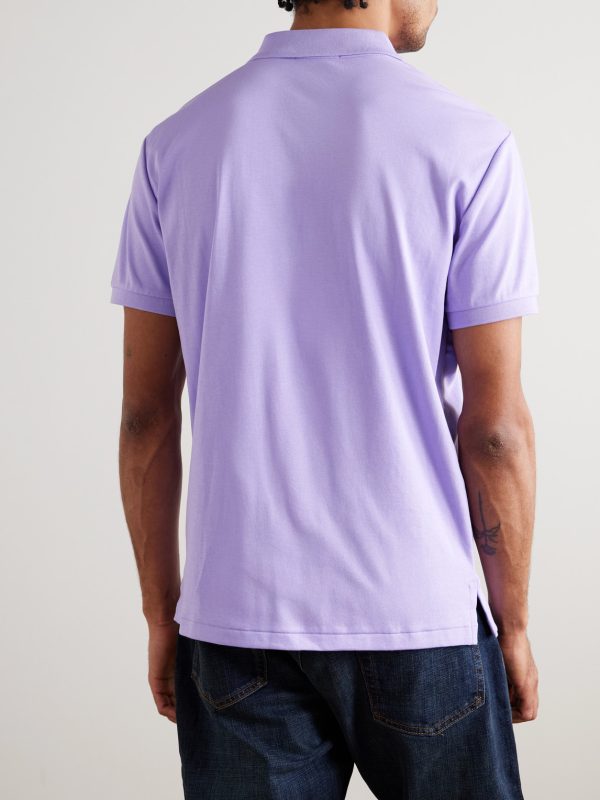 Logo-Embroidered Cotton-Piqué Polo Shirt - BK Logo-Embroidered Cotton-Piqué Polo Shirt - BK