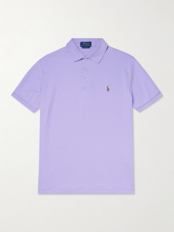 Logo-Embroidered Cotton-Piqué Polo Shirt Logo-Embroidered Cotton-Piqué Polo Shirt