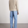 Logo-Appliquéd Quilted Linen Zip-Up Sweater - BK