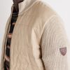 Logo-Appliquéd Quilted Linen Zip-Up Sweater - CU