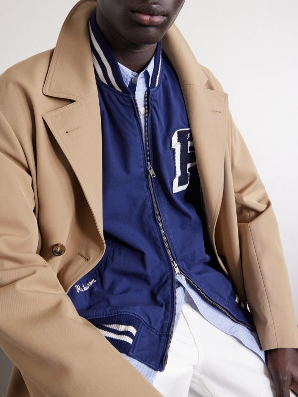 Logo-Appliquéd Cotton Bomber Jacket - CU