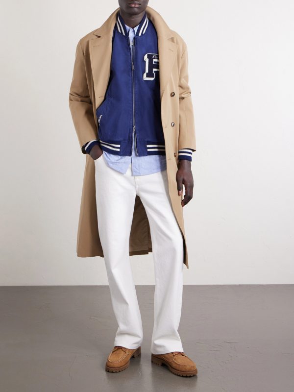 Logo-Appliquéd Cotton Bomber Jacket - OU