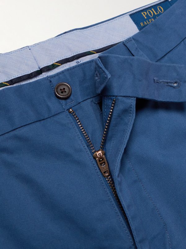 Greenwich Straight-Leg Cotton-Blend Trousers - E1