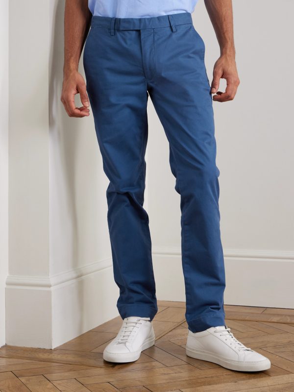 Greenwich Straight-Leg Cotton-Blend Trousers - FR