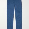 Greenwich Straight-Leg Cotton-Blend Trousers
