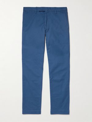 Greenwich Straight-Leg Cotton-Blend Trousers Greenwich Straight-Leg Cotton-Blend Trousers