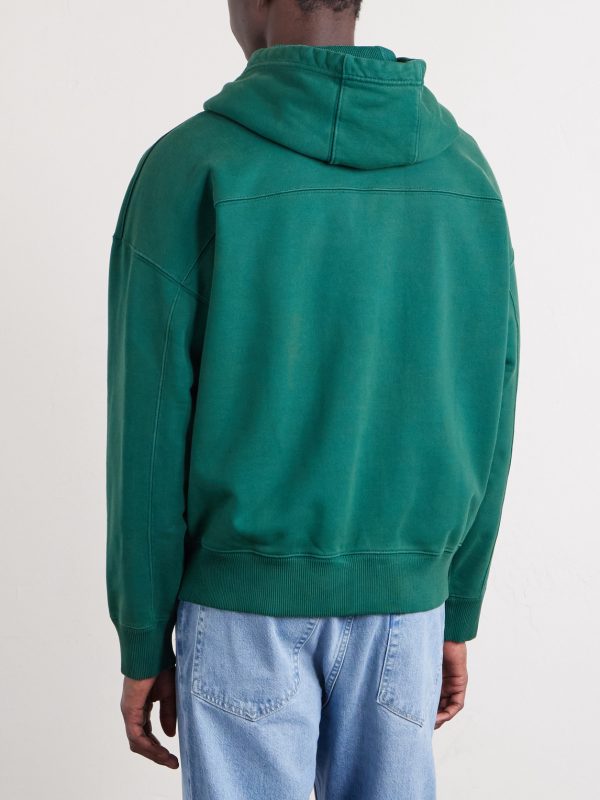 Logo-Appliquéd Cotton-Jersey Zip-Up Hoodie - BK Logo-Appliquéd Cotton-Jersey Zip-Up Hoodie - BK