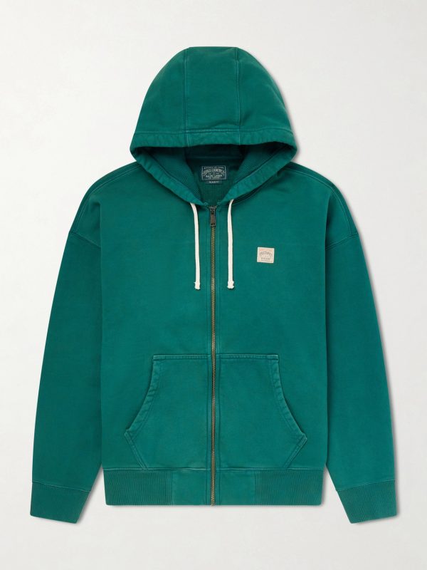Logo-Appliquéd Cotton-Jersey Zip-Up Hoodie Logo-Appliquéd Cotton-Jersey Zip-Up Hoodie