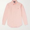 Button-Down Logo-Embroidered Cotton Oxford Shirt Button-Down Logo-Embroidered Cotton Oxford Shirt