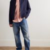 Button-Down Logo-Embroidered Cotton Oxford Shirt - OU Button-Down Logo-Embroidered Cotton Oxford Shirt - OU