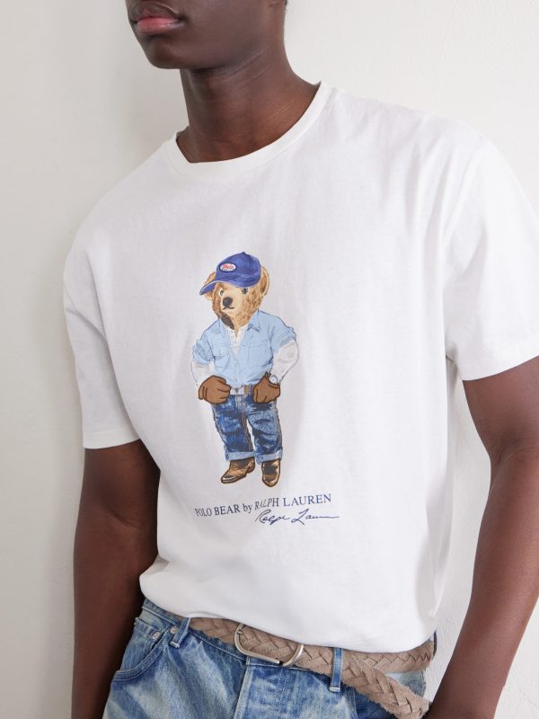 Polo Bear Printed Cotton-Jersey T-Shirt - CU
