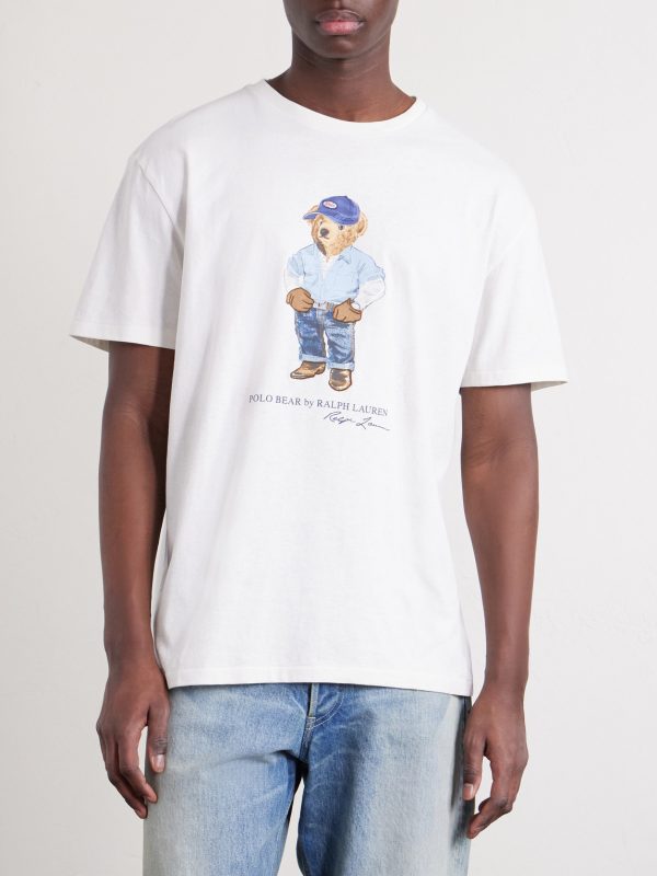 Polo Bear Printed Cotton-Jersey T-Shirt - FR