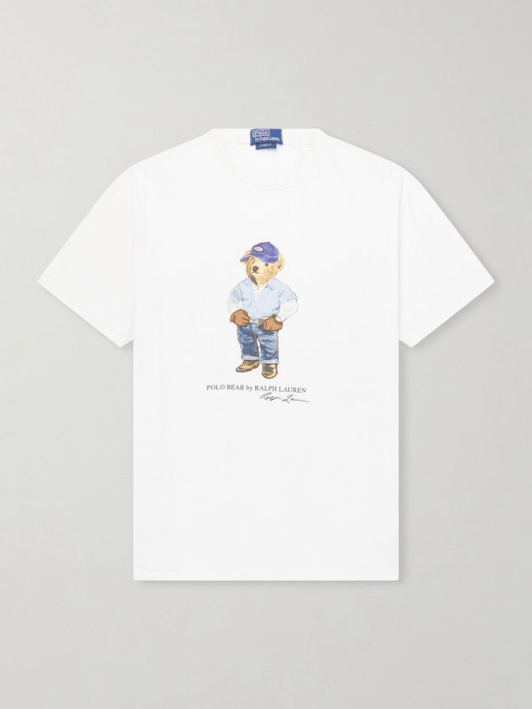 Polo Bear Printed Cotton-Jersey T-Shirt