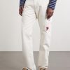 Straight-Leg Printed Cotton-Twill Trousers - FR Straight-Leg Printed Cotton-Twill Trousers - FR