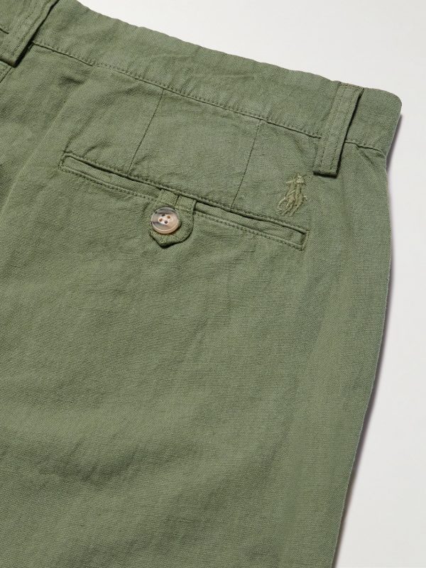 Straight-Leg Linen and Cotton-Blend Trousers - CU Straight-Leg Linen and Cotton-Blend Trousers - CU