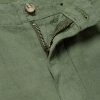 Straight-Leg Linen and Cotton-Blend Trousers - E1 Straight-Leg Linen and Cotton-Blend Trousers - E1