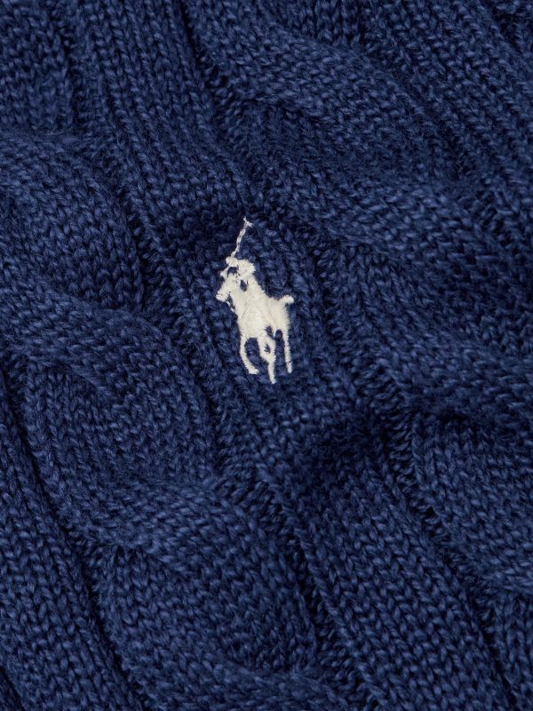 Driver Logo-Embroidered Cable-Knit Cotton Sweater - CU