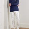 Driver Logo-Embroidered Cable-Knit Cotton Sweater - OU