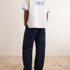 Logo-Embroidered Printed Cotton Shirt - BK