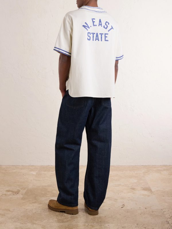 Logo-Embroidered Printed Cotton Shirt - BK